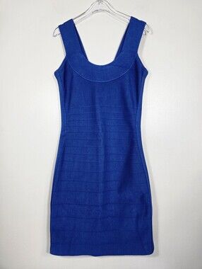 Marciano Royal Blue Sleeveless Bandage Mini Dress, Size XS ~ VGUC